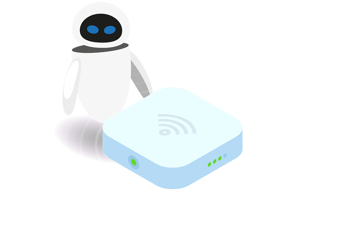 WiFi Guide Helper Robot